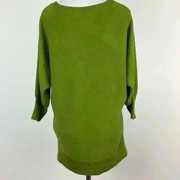 New York and Co sweater size XS Green V-neck Dolan - Picture 6 of 12